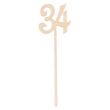 Maxbell Wooden Table Numbers 30 to 40 French Font Wedding Birthday Party Table Decor