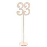 Maxbell Wooden Table Numbers 30 to 40 French Font Wedding Birthday Party Table Decor