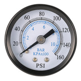 Maxbell 1/8" 0-160 PSI  Air Compressor Hydraulic Pressure Gauge Oil Meter 1.58" Dia