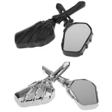 Maxbell Aluminum Motorcycle Rearview Side Mirrors for 8mm & 10mm Thread Black
