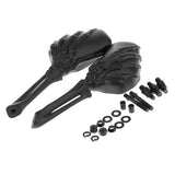 Maxbell Aluminum Motorcycle Rearview Side Mirrors for 8mm & 10mm Thread Black