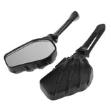Maxbell Aluminum Motorcycle Rearview Side Mirrors for 8mm & 10mm Thread Black