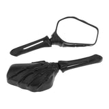 Maxbell Aluminum Motorcycle Rearview Side Mirrors for 8mm & 10mm Thread Black