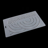 Maxbell Plastic Quilting Quilt Stencil Painting Craft Template Sewing Tool 34x20cm