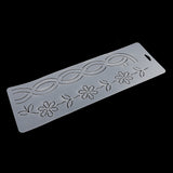 Maxbell Semi-transparent Stencil Plastic Quilting Template Quilt Tool for Patchwork 32.5x16.5cm