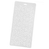 Maxbell Semi-transparent Stencil Plastic Quilting Template Quilt Tool for Patchwork 32.5x16.5cm