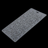 Maxbell Semi-transparent Stencil Plastic Quilting Template Quilt Tool for Patchwork 32.5x16.5cm