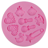 Maxbell Round Silicone Mold Fondant Cake Chocolate Mold Decorating Tools DIY