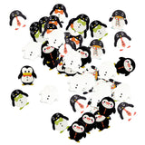 Maxbell 100Pcs Penguin Shapes Wood Buttons for Sewing Crafting 25mm