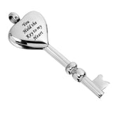 Maxbell You Hold the Key to My Heart Carved Pet Dog Cat Cremation Urn Ash Holder