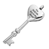 Maxbell You Hold the Key to My Heart Carved Pet Dog Cat Cremation Urn Ash Holder