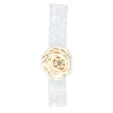 Maxbell Women Girls Flower Lace Pearls Headband Hair Band Party Hair jewelry