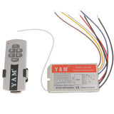 Maxbell 4 Way ON/OFF Wall Lamp Light Wireless RF Remote Control Switch Module Receiver+Controller