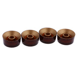 Maxbell Replacement 4x Coffee Speed Control Knob Button For LP Les Paul Electric Guitar Parts