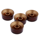 Maxbell Replacement 4x Coffee Speed Control Knob Button For LP Les Paul Electric Guitar Parts