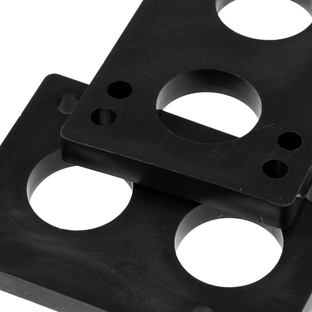 Maxbell 1 Pair Replacement Spare 8mm/ 0.3 inch Black PE Longboard & Skateboard Risers Shock Pads