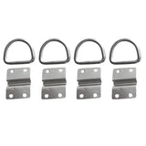 Maxbell Pack of 4 Surface Mount Tie Down Lashing D Ring