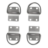 Maxbell Pack of 4 Surface Mount Tie Down Lashing D Ring