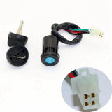 Maxbell Motorcycle Female Plug Ignition Key Barrel Switch for 50cc 110cc 125cc 250cc