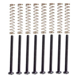 Maxbell Set of 8 Metal Electric Guitar Humbucker Double Coil Pickup Frame Clamp Screws + Springs Black