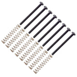 Maxbell Set of 8 Metal Electric Guitar Humbucker Double Coil Pickup Frame Clamp Screws + Springs Black