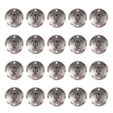 Maxbell 20Pcs Jewelry DIY Accessory Twelve Constellations Taurus Round Pendants