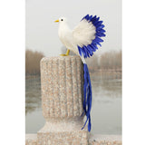 Maxbell Simulation Wing Phoenix Bird Toy Plastic Furs Long Tail Bird Gift 45 x 11cm