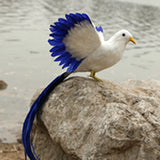 Maxbell Simulation Wing Phoenix Bird Toy Plastic Furs Long Tail Bird Gift 45 x 11cm