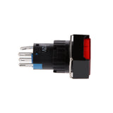 Maxbell 5 Pin 12V 19*19mm LED Light Mini Reset Switch for Contactor Red