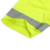 Maxbell Hi-Vis Reflective Tape Short Sleeve Road Work Safety T Shirt yellow