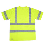 Maxbell Hi-Vis Reflective Tape Short Sleeve Road Work Safety T Shirt yellow