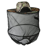 Maxbell Foldable Insect Mosquito Bug Resistance Net Mesh Fish Mask Cap Sun Hat Head Face Protector Camouflage