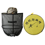 Maxbell Foldable Insect Mosquito Bug Resistance Net Mesh Fish Mask Cap Sun Hat Head Face Protector Camouflage