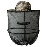 Maxbell Foldable Insect Mosquito Bug Resistance Net Mesh Fish Mask Cap Sun Hat Head Face Protector Camouflage