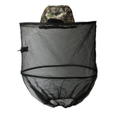 Maxbell Foldable Insect Mosquito Bug Resistance Net Mesh Fish Mask Cap Sun Hat Head Face Protector Camouflage