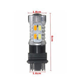 Maxbell 3157 Switchback 20-SMD-5630 LED Bulbs Turn Signal Light White&Amber 2PCS