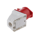 Maxbell 4 Pin Angled Surface Wall Socket 380V 3P+E Waterproof IP44 32A Red