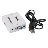 Maxbell HDMI to VGAFemale to Female Video Adapter Cable Converter W/Audio HD 1080P