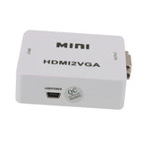 Maxbell HDMI to VGAFemale to Female Video Adapter Cable Converter W/Audio HD 1080P