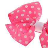 Maxbell 3x Assorted Grosgrain Ribbon Baby Girls Hair Clips Hairpin Dot Bow Boutique Barrettes