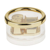 Maxbell Acrylic Round Transparent Wind-up Music Box with Melody Over The Rainbow