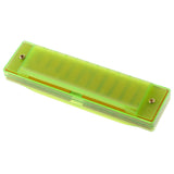 Maxbell Orph Children's 10-Hole Plastic Harmonica Musical Instrument Green Kids Gift