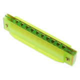 Maxbell Orph Children's 10-Hole Plastic Harmonica Musical Instrument Green Kids Gift