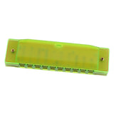 Maxbell Orph Children's 10-Hole Plastic Harmonica Musical Instrument Green Kids Gift