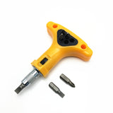 Maxbell Torque Ratchet Wrench Portable Screw Drive Mini Ratcheting Spanner+5Pcs Bits