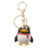 Maxbell Cute QQ Penguin Car Bag Keychain Key Ring Chain Purse Bag Keyring Keyfob Charm Pendant