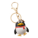 Maxbell Cute QQ Penguin Car Bag Keychain Key Ring Chain Purse Bag Keyring Keyfob Charm Pendant