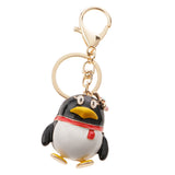 Maxbell Cute QQ Penguin Car Bag Keychain Key Ring Chain Purse Bag Keyring Keyfob Charm Pendant