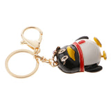 Maxbell Cute QQ Penguin Car Bag Keychain Key Ring Chain Purse Bag Keyring Keyfob Charm Pendant