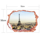 Maxbell 3D Eiffel Tower PVC Wall Sticker Removable Decal Home Kids Room Decoration